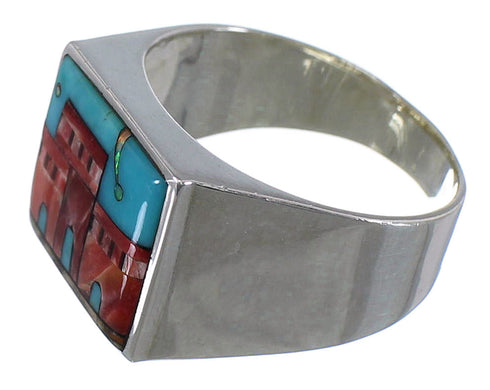Multicolor Jewelry Native American Design Ring Size 11-1/2 YS66900
